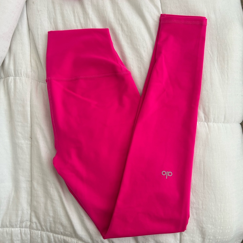 Alo hot pink mid rise leggings